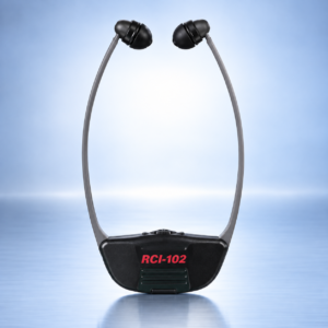 RCI-102 Stethoset-Empfänger (Kinnbügelhörer) für Infrarot-Audiosignale -besserhören by Gleichcom AG | 6331 Hünenberg